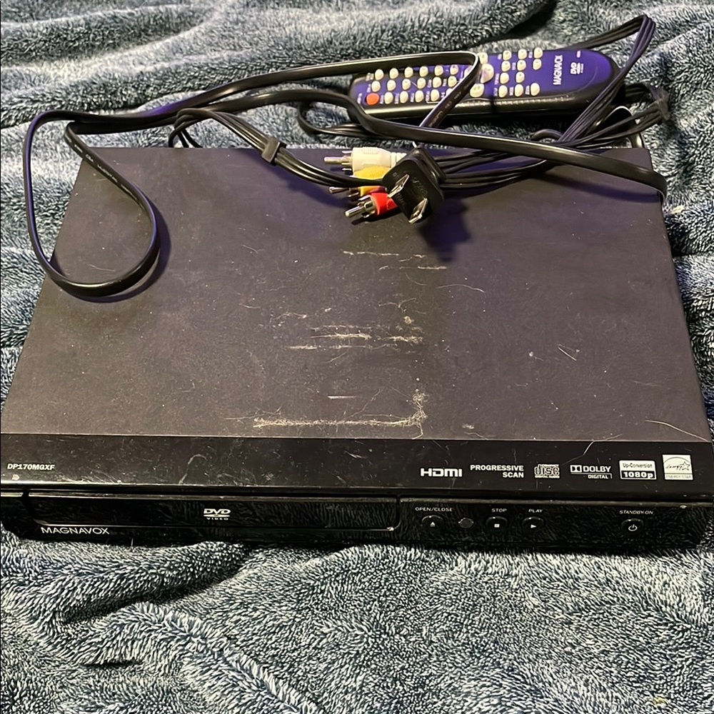 Magnavox Black DVD Player with Remote